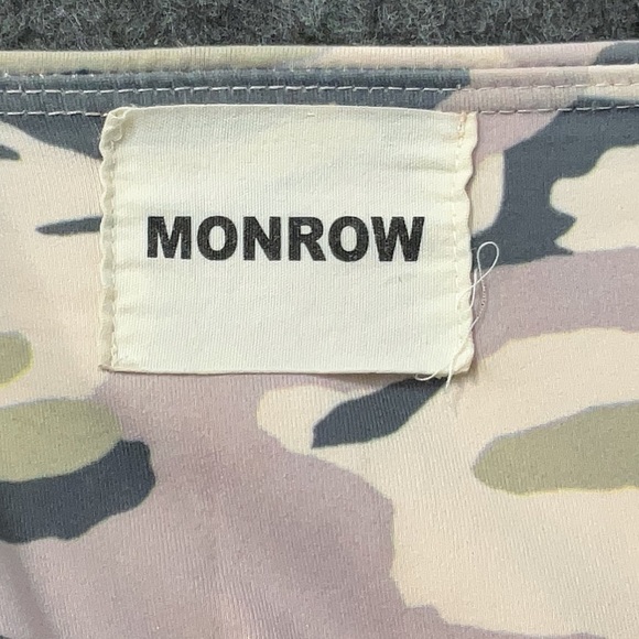 Monrow Camouflage Star Leggings Pull On Yoga Sporty Camo Crop Capri Size Small S - Picture 3 of 5